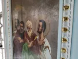 Реставраційні роботи в центральному вівтарі Свято-Озерянського храму. Реставрація розпису та ліпнини. Жовтень 2023 р.