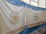 Реставраційні роботи в центральному вівтарі Свято-Озерянського храму. Оздоблення стін після реставрації. 2024 р.