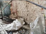 Реставраційні роботи в центральному вівтарі Свято-Озерянського храму. Підготовка до ремонту штукатурки та відновлення вікон. Вересень 2023 р.