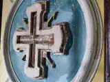 Реставраційні роботи в центральному вівтарі Свято-Озерянського храму. Реставрація розпису та ліпнини. Жовтень 2023 р.