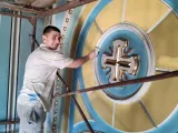 Реставраційні роботи в центральному вівтарі (червень 2023)