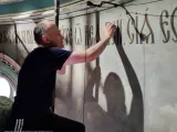 Реставраційні роботи в центральному вівтарі (червень 2023)