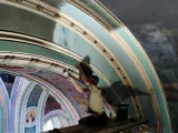 Реставраційні роботи в центральному вівтарі (червень 2023)