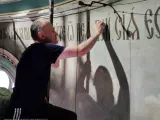 Реставраційні роботи в центральному вівтарі (червень 2023)