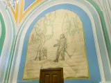 Ескіз розпису притвору Свято-Озерянського храму. Фото жовтень 2022 р.