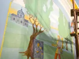 Розпис у притворі Свято-Озерянського храму. Фото грудень 2022 р.