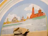 Розпис у притворі Свято-Озерянського храму. Фото грудень 2022 р.
