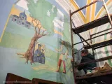 Розпис у притворі Свято-Озерянського храму. Фото грудень 2022 р.