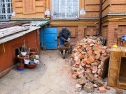Ремонтные работы в храме в 2013 году, нижний храм