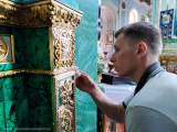 Реставрация иконостаса во Всехсвятском приделе.