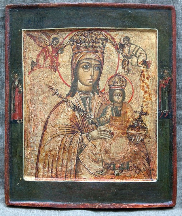Икона Богородицы «Одигитрия», 18 век, после реставрации Икона Богородицы «Одигитрия», 18 век, после реставрации