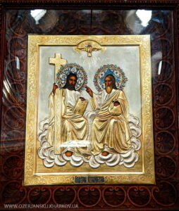 Икона "Святая Новозаветная Троица (Отечество)"