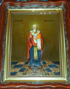 Икона Святителя Амвросия Медиоланского в Свято-Озерянском храме