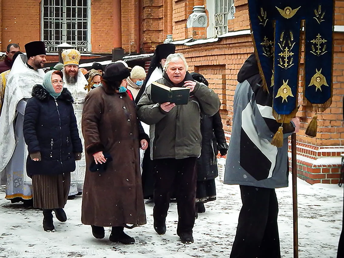 Владимир Ильич Валуйский, регент-псаломщик Свято-Озерянского храма. 18 января 2022 г., Крещенский Сочельник