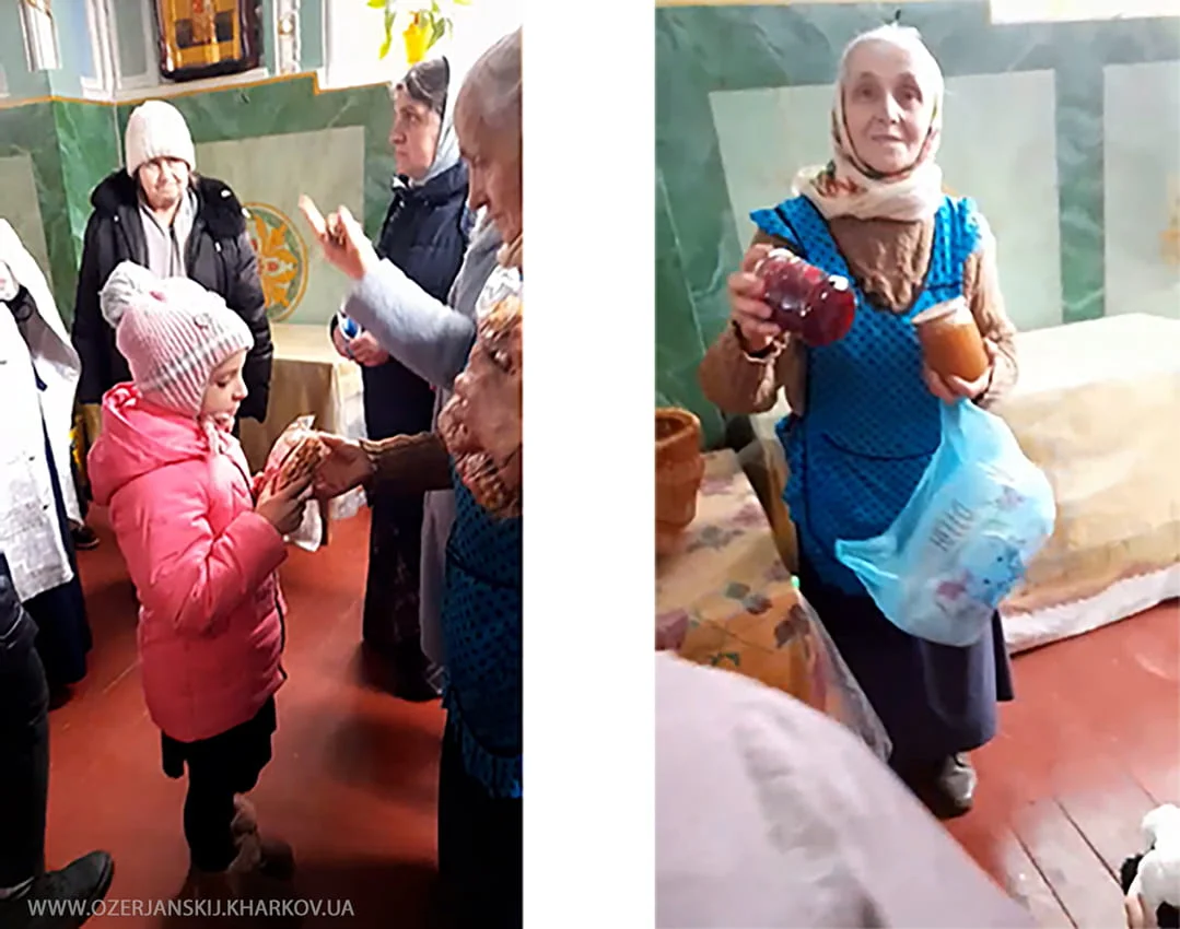 Свято-Озерянский храм, Раздача продуктов. 4 марта 2022 г.