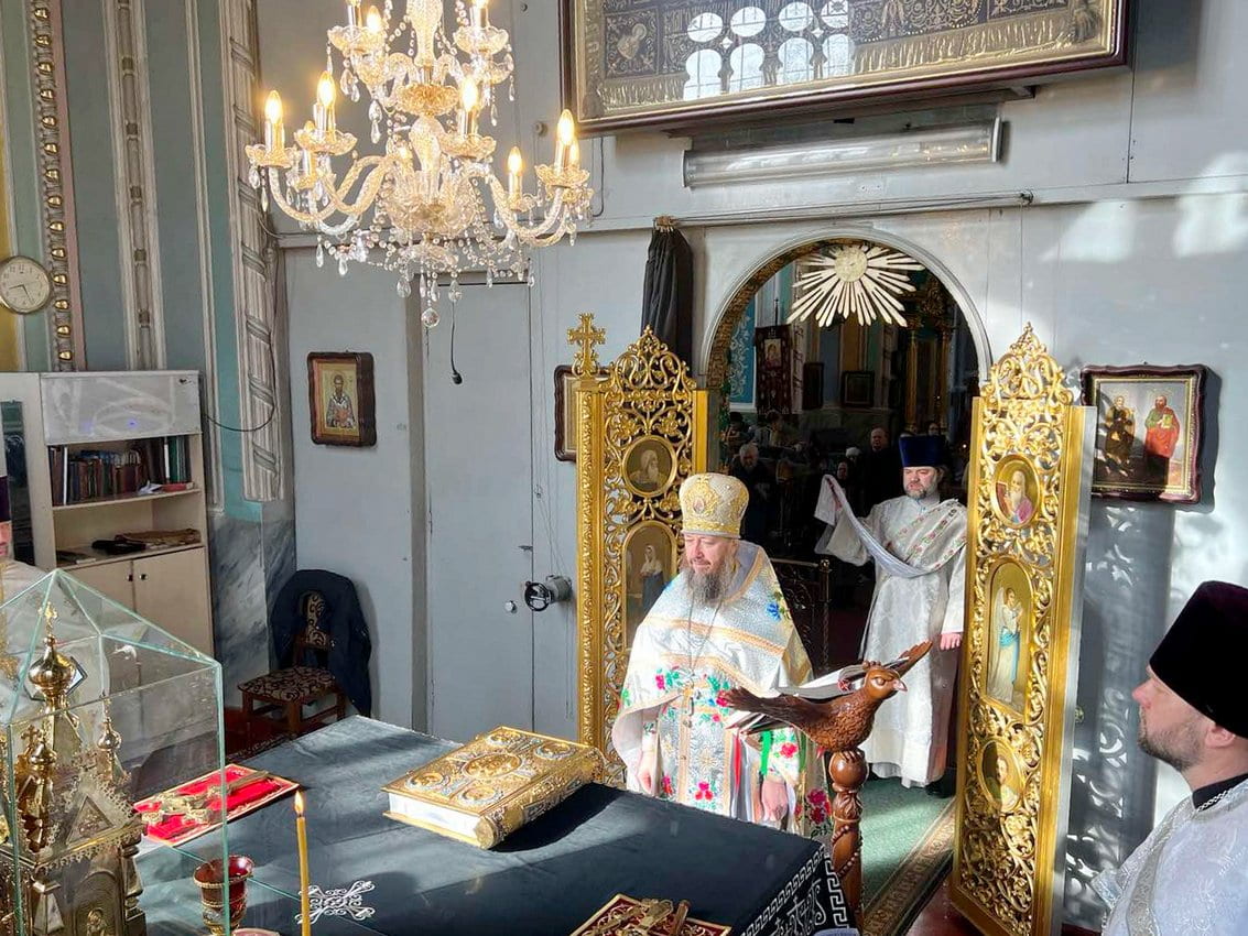 Свято-Озерянский храм, Лазарева Суббота. Воскрешение праведного Лазаря; 16 апреля 2022 г. Божественная Литургия.