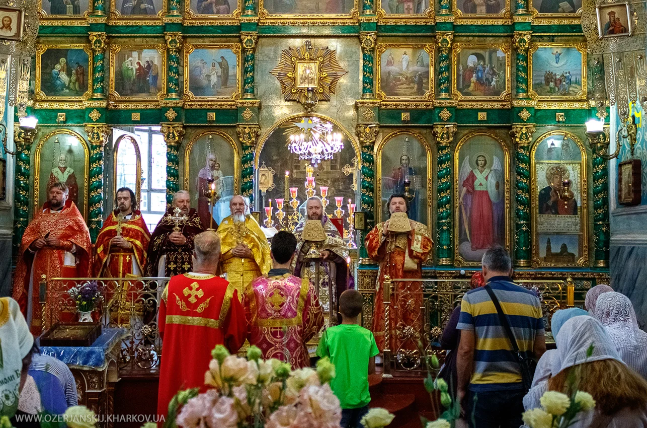 Свято-Озерянский храм, Изнесение Честных Древ Животворящего Креста Господня; 14 августа 2022 г. Божественная Литургия