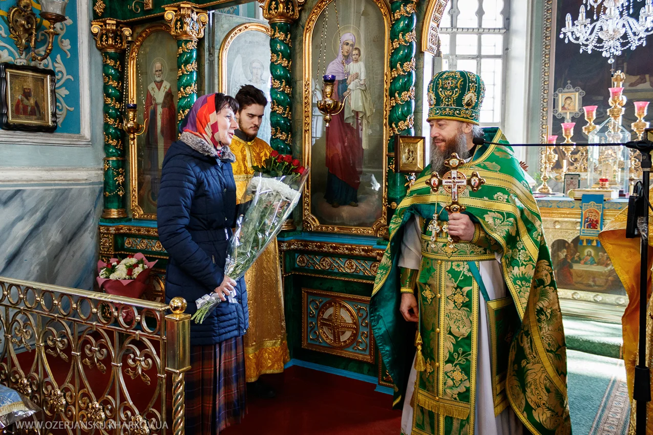 Свято-Озерянский храм, преподобных Спиридона и Никодима Печерских; 13 ноября 2022 г. Поздравление настоятеля архимандрита Никодима (Сылко) 