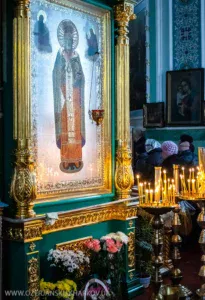 Ікона святителя Миколая Мирлікійського у Свято-Озерянському храмі Ікона святителя Миколая Мирлікійського у Свято-Озерянському храмі